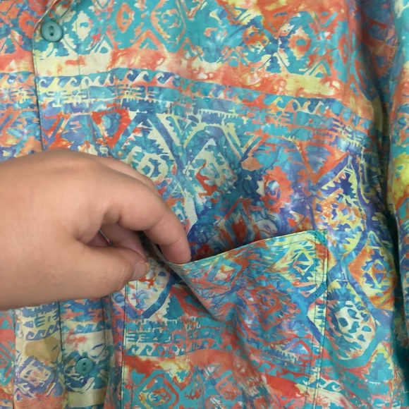 Rum Reggae Hawaiian Shirt 100% Cotton Size Large Tropical Vacation Pockets - Picture 5 of 7